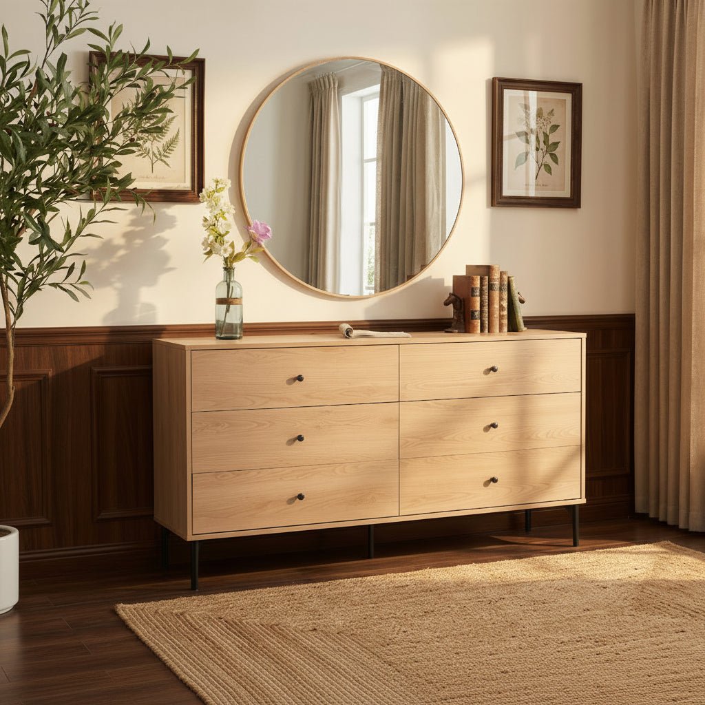 Bisque Brown Dresser