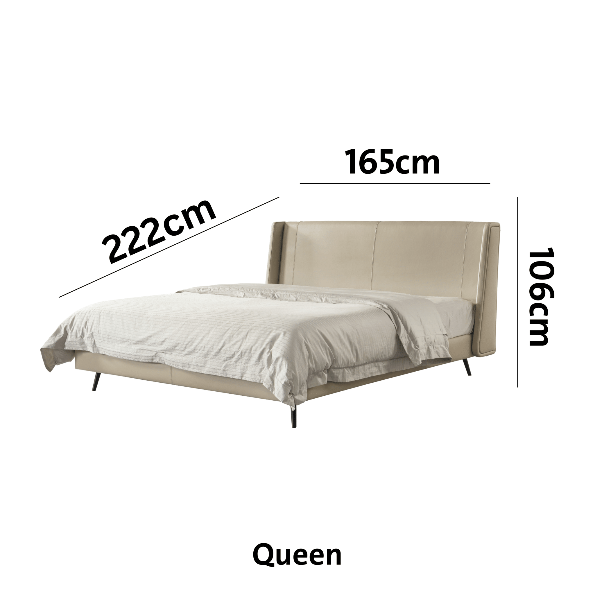 Starlit Sleeper Grey King Bed x W196