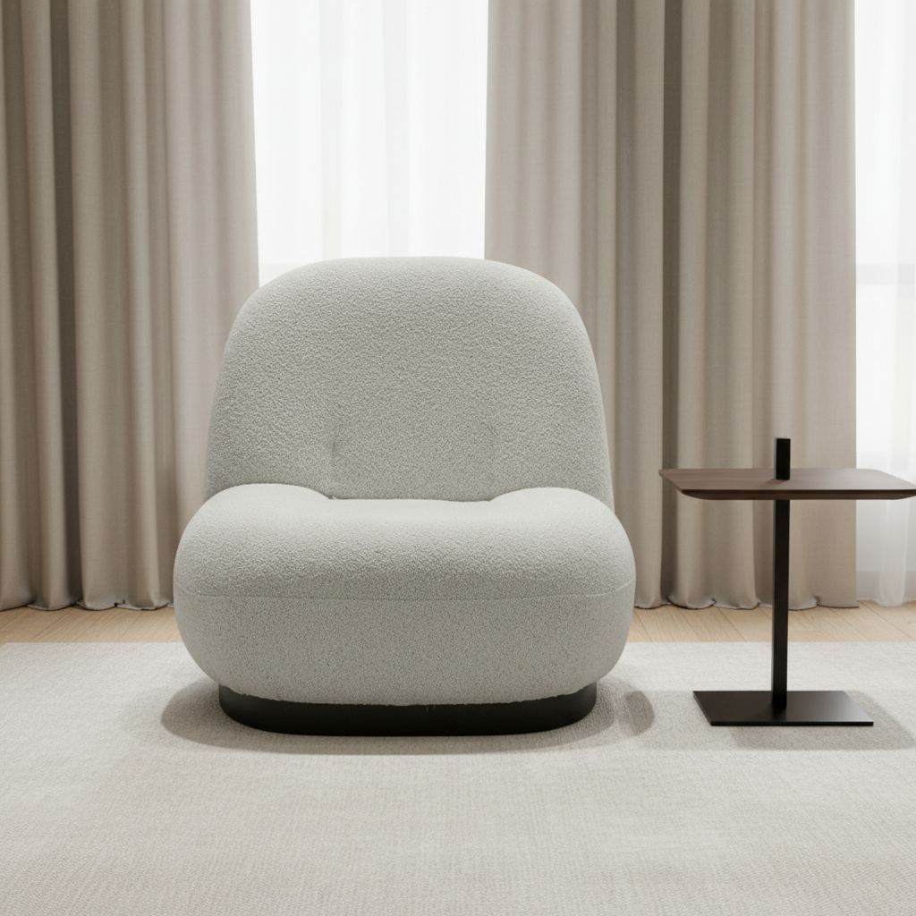 Bouclé Accent Chair