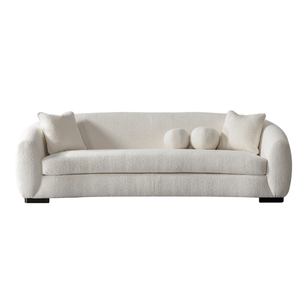 Bouclé Beige Set + Free Accent table