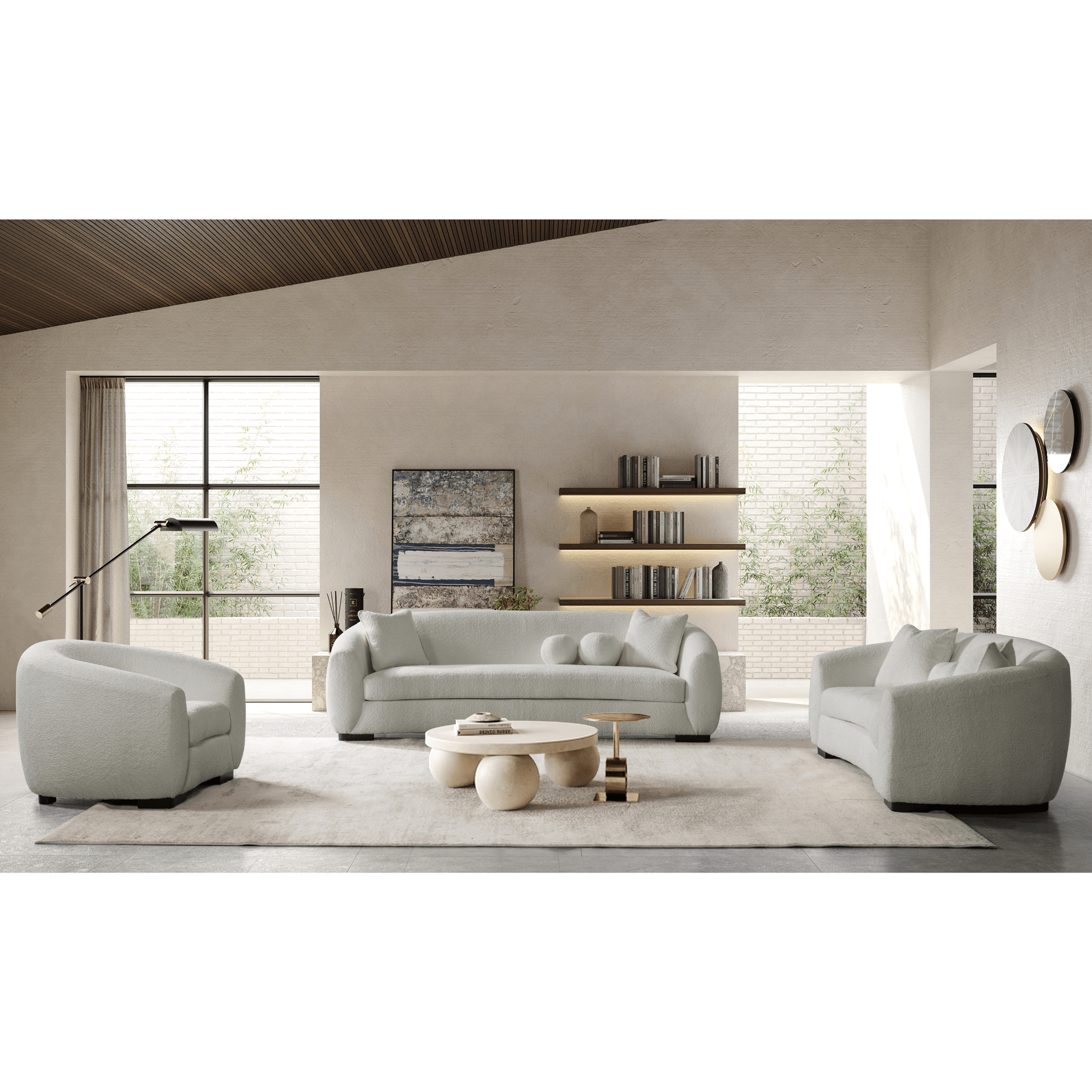 Bouclé Living room Set