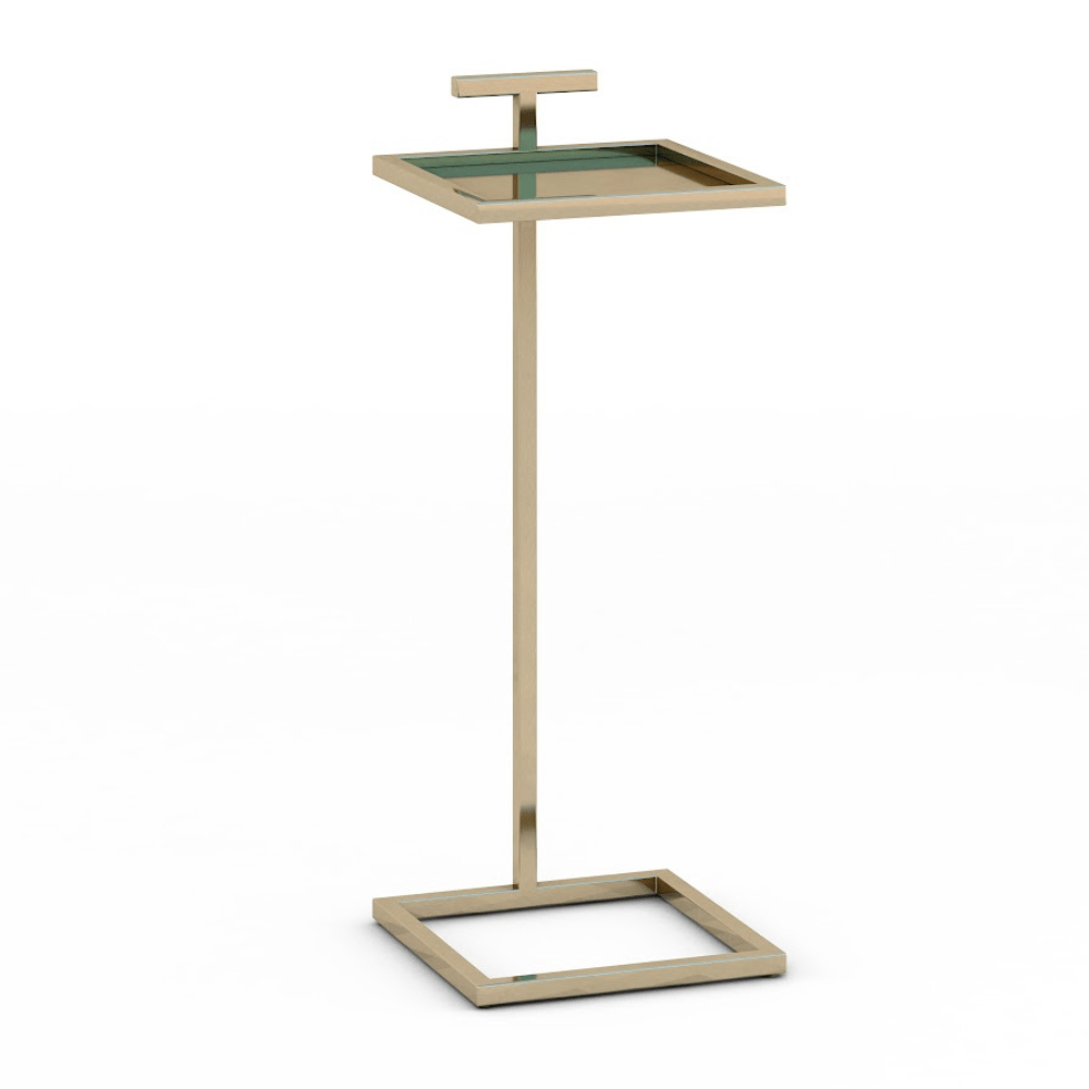 Black 10" Maisie Accent Table Square