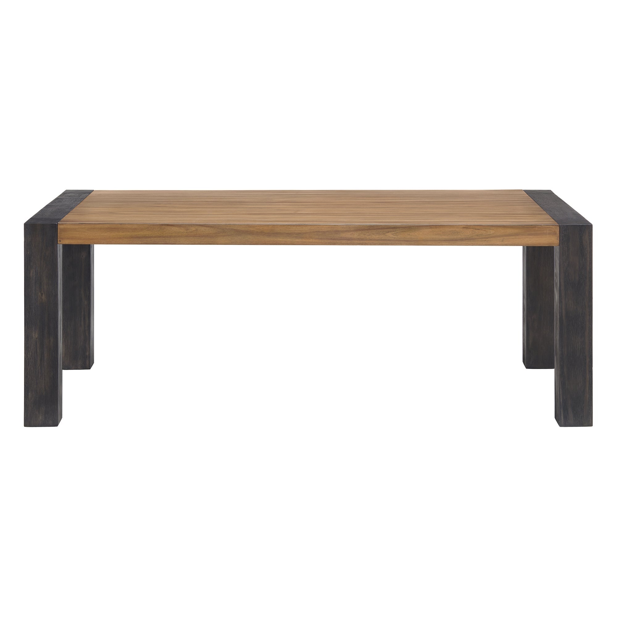 Breckenridge Dining Table with Oak Top in Black