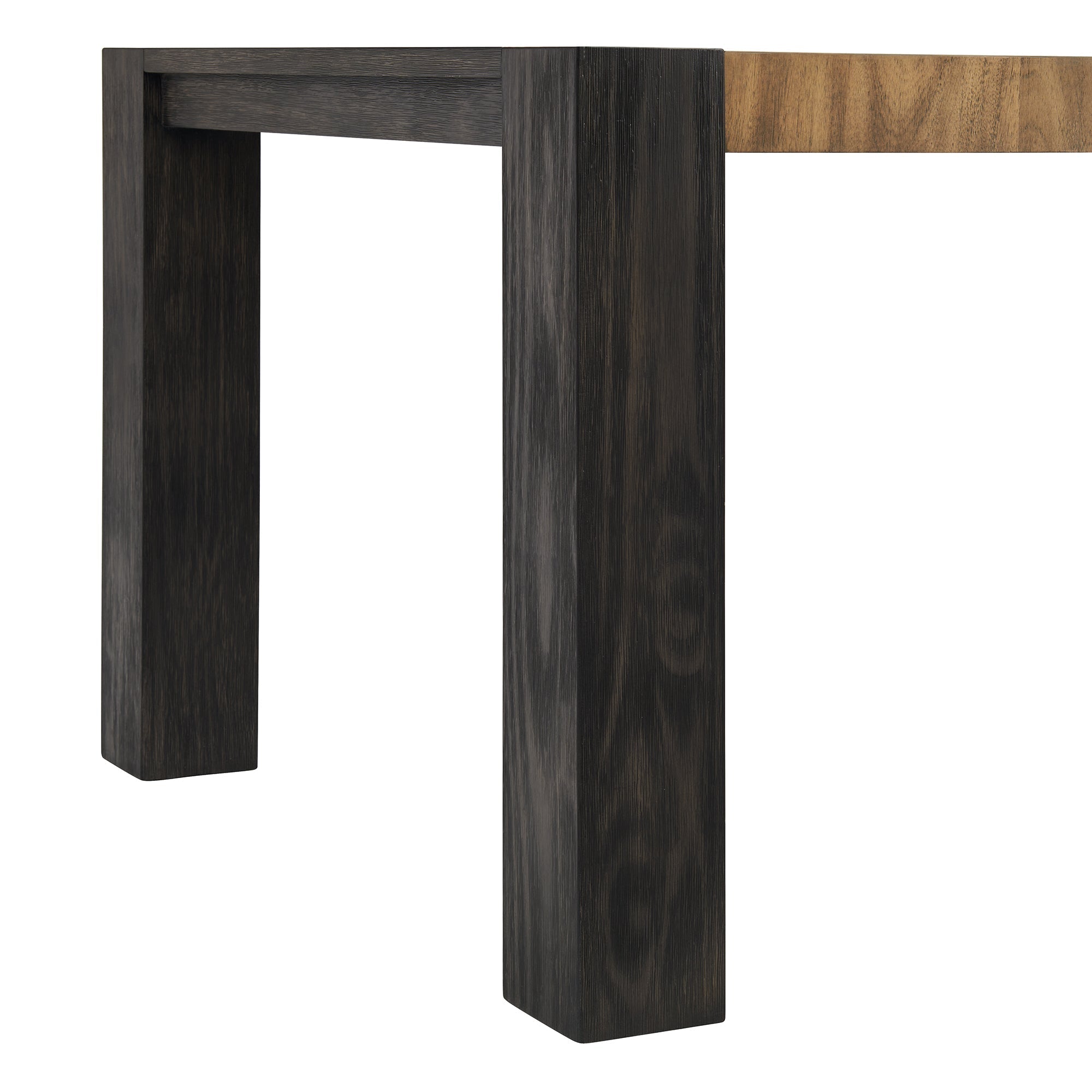 Breckenridge Dining Table with Oak Top in Black