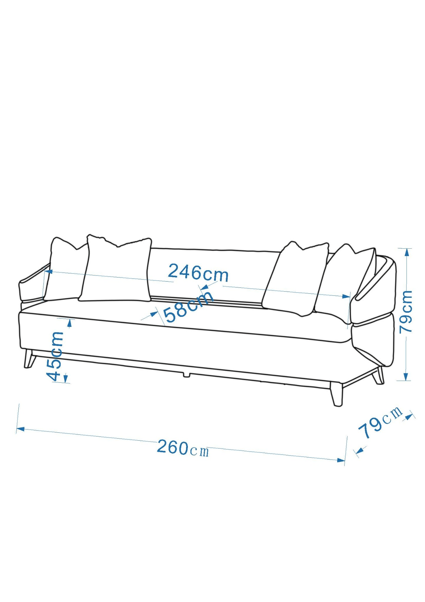 Brielle Beige XL Sofa