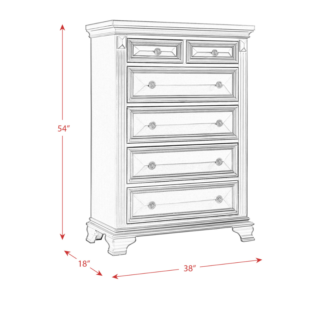 Calloway Chest White Color