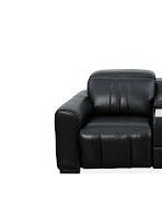 Canyon Luxe Black Leather Motion Power LAF (84cm)