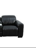 Canyon Luxe Black Leather Motion Power RAF (84cm)