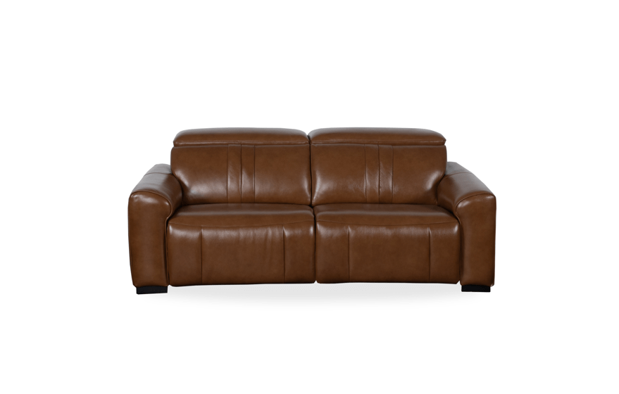 Canyon Luxe Black Leather Motion Power Sofa