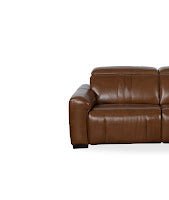 Canyon Luxe Brown Leather Motion Power LAF (104cm)