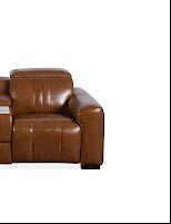 Canyon Luxe Brown Leather Motion Power RAF (84cm)