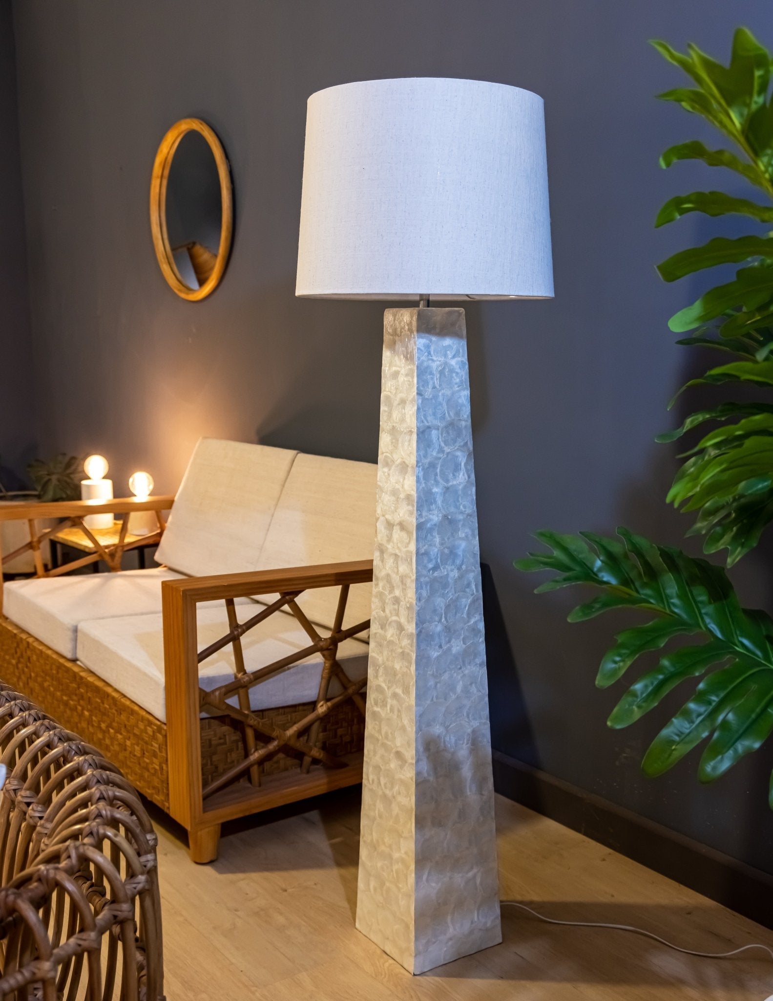 CAPIZ INLAY - Floor Lamp