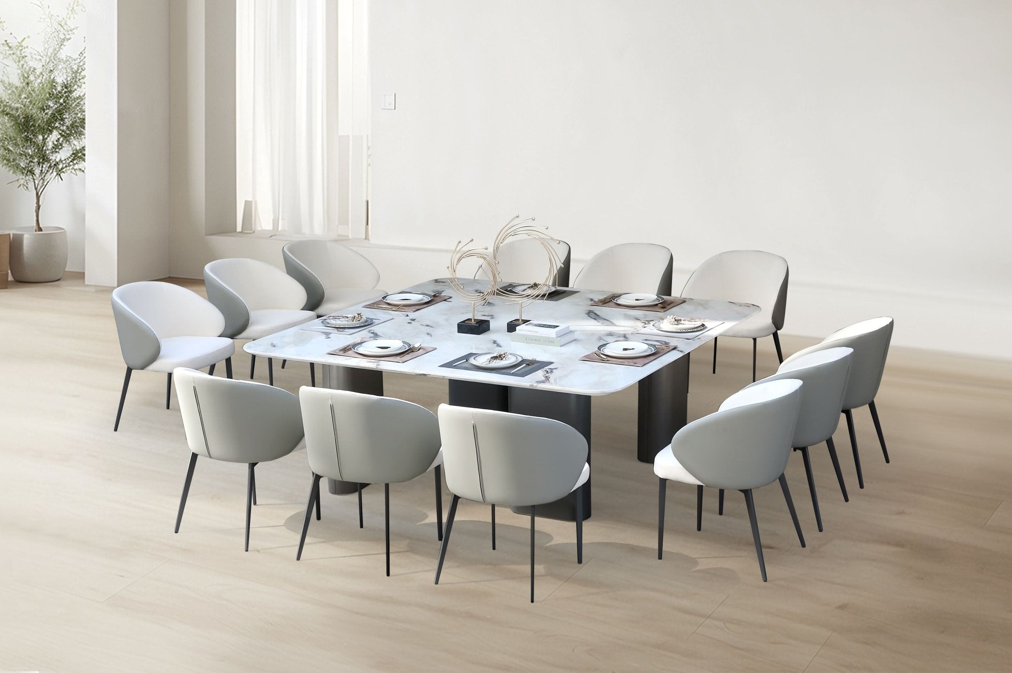 Celadon Charm Marble Dining Table 200