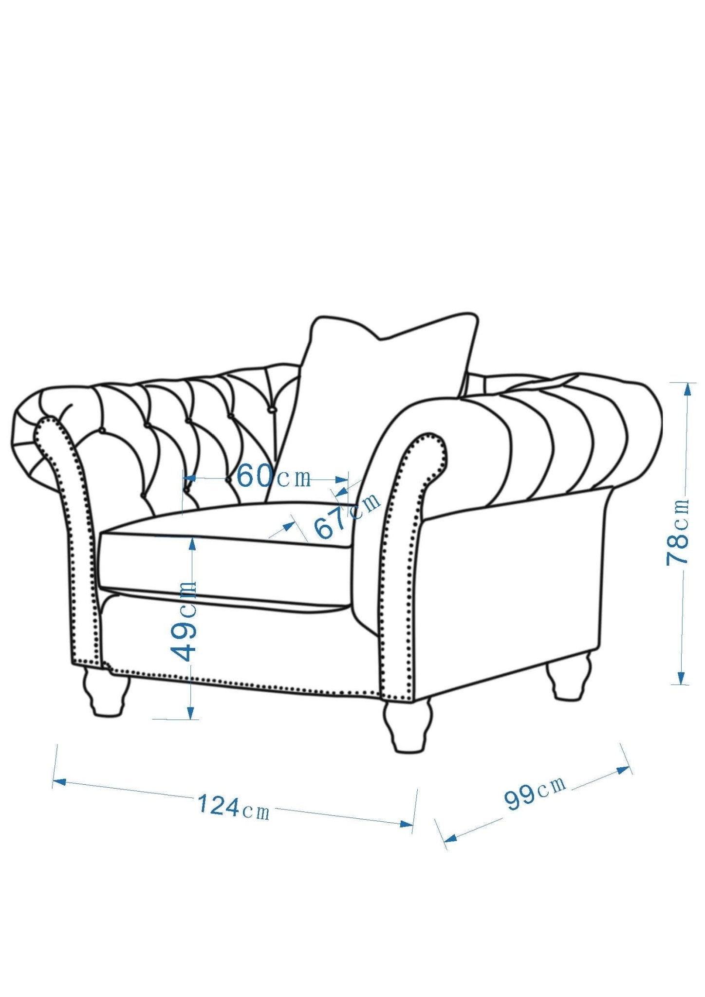 Chesterfield Cream chair