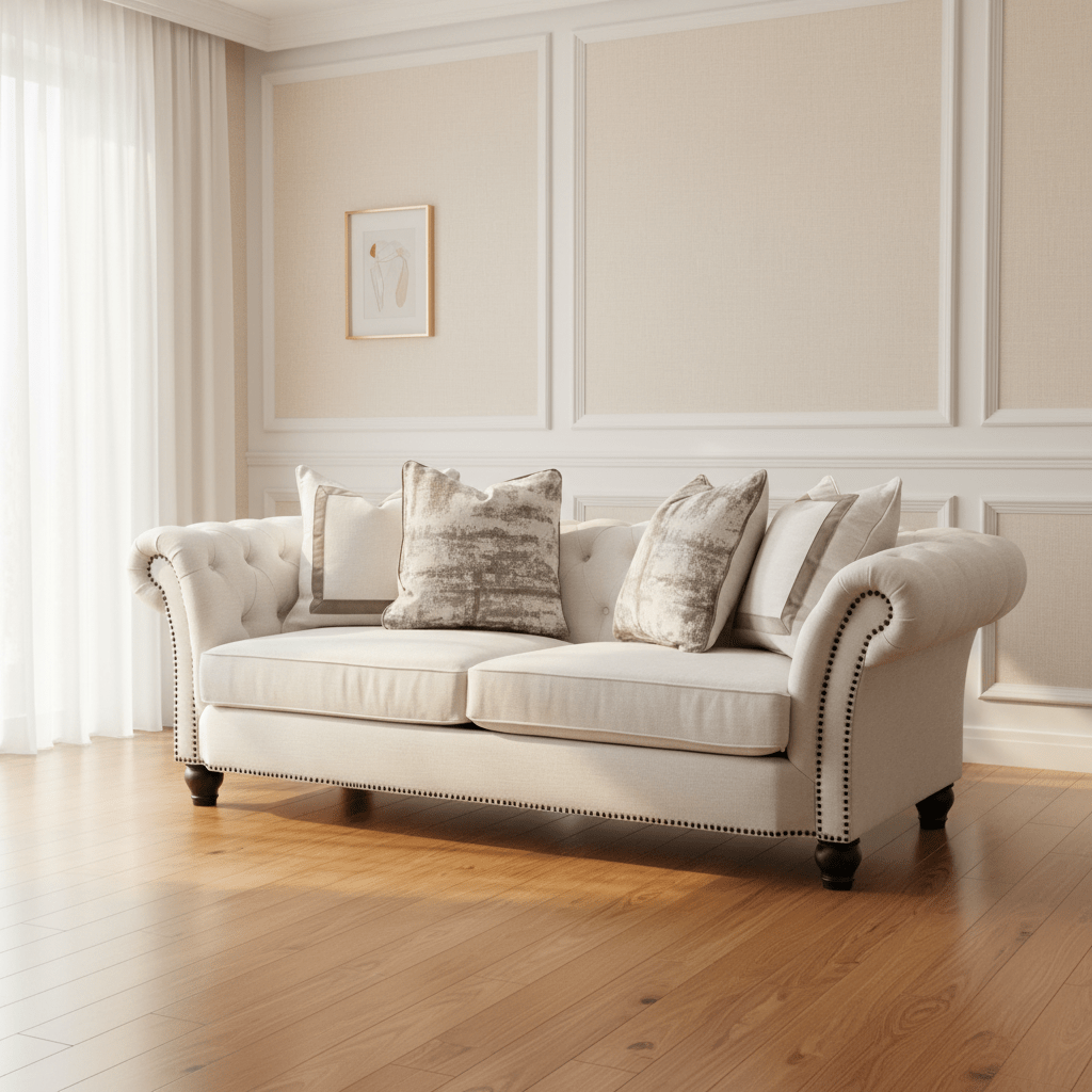 Chesterfield Cream Sofa