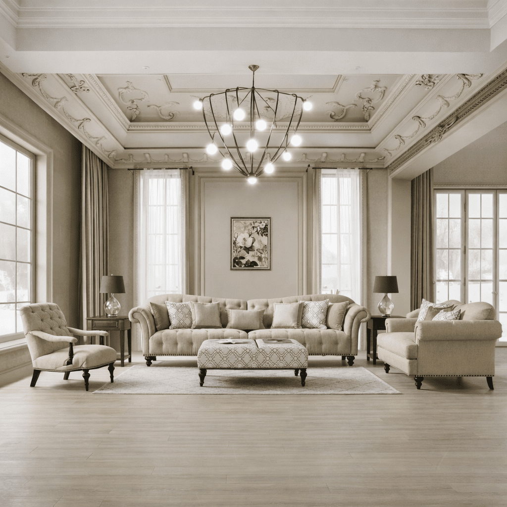 Classic Beige Loveseat