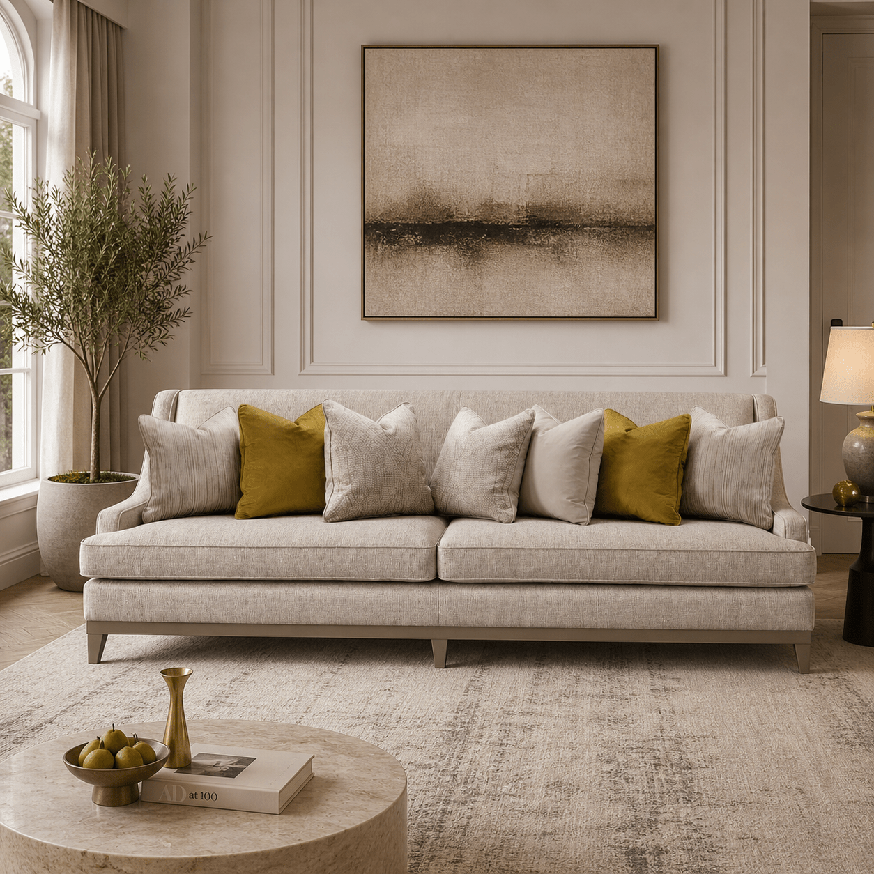 Classy By Noha Albabtain 4 Seater Sofa