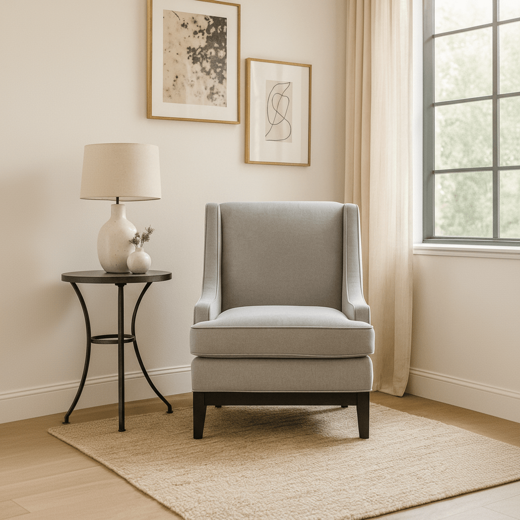 Classy By Noha Albabtain Blue Arm Chair