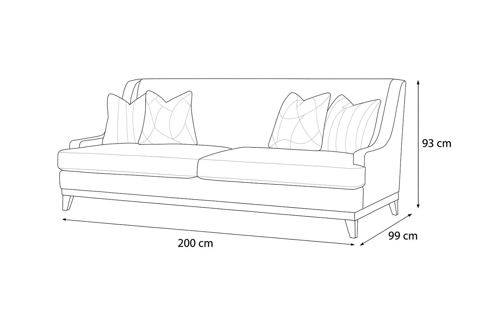Classy By Noha Albabtain loveseat