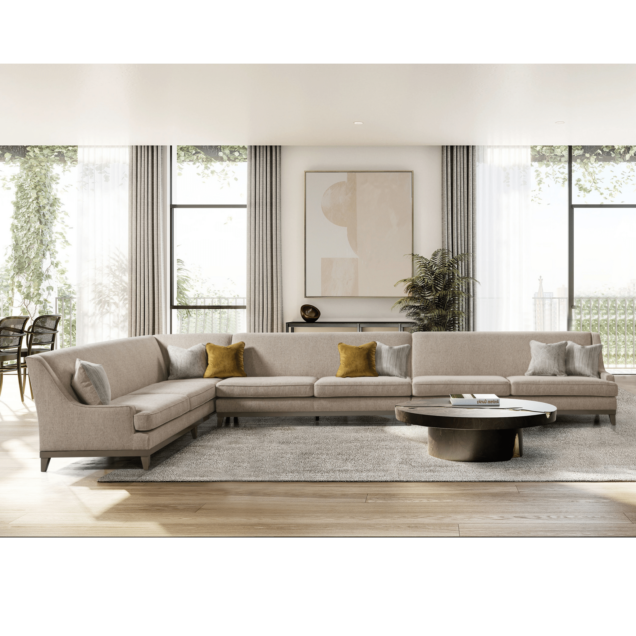 Classy By Noha Albabtain Sectional LAF3+AL+RAF2