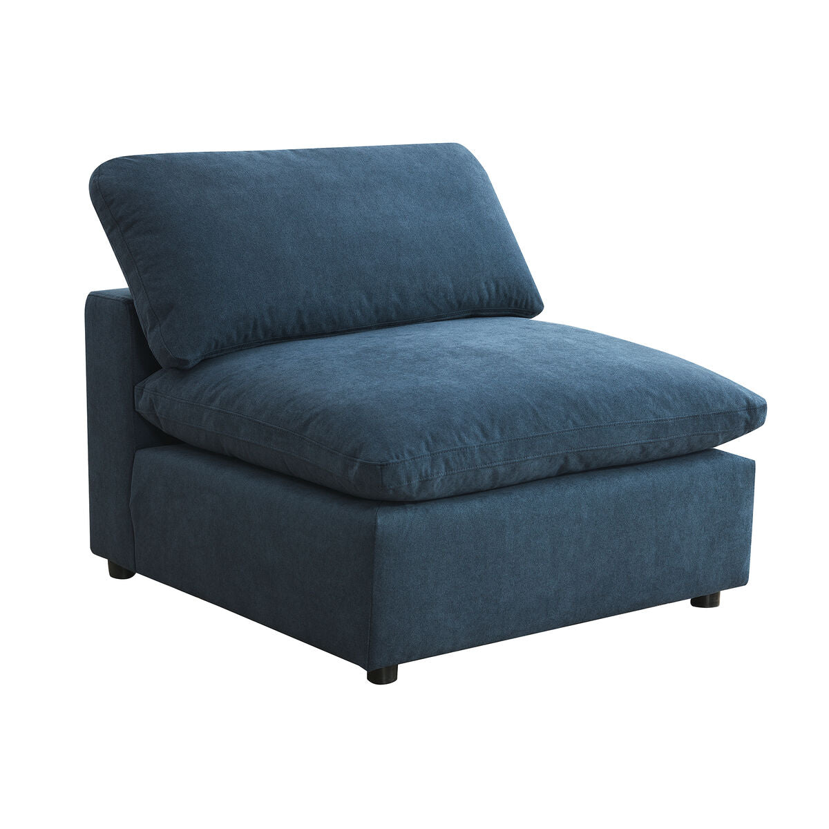 Cloud 9 Navy Sectional with Hardy Occasional(Coffe Table1/End Table1)