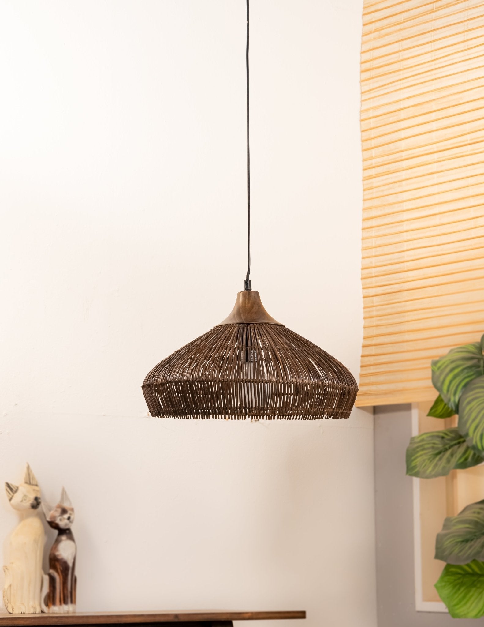 COCO-MIDRIBS WICKER PENDANTS
