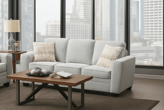 Confa Beige Living Room Set ( Sofa + Loveseat)