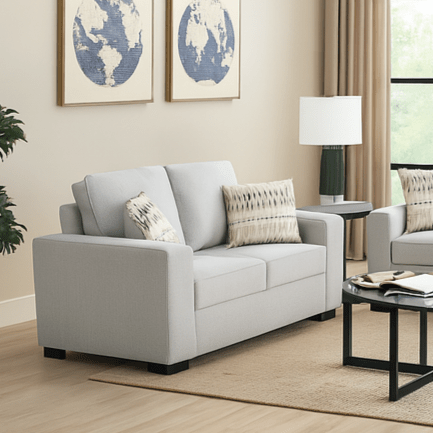 Confa Grey Living Room Set ( Sofa + Loveseat)