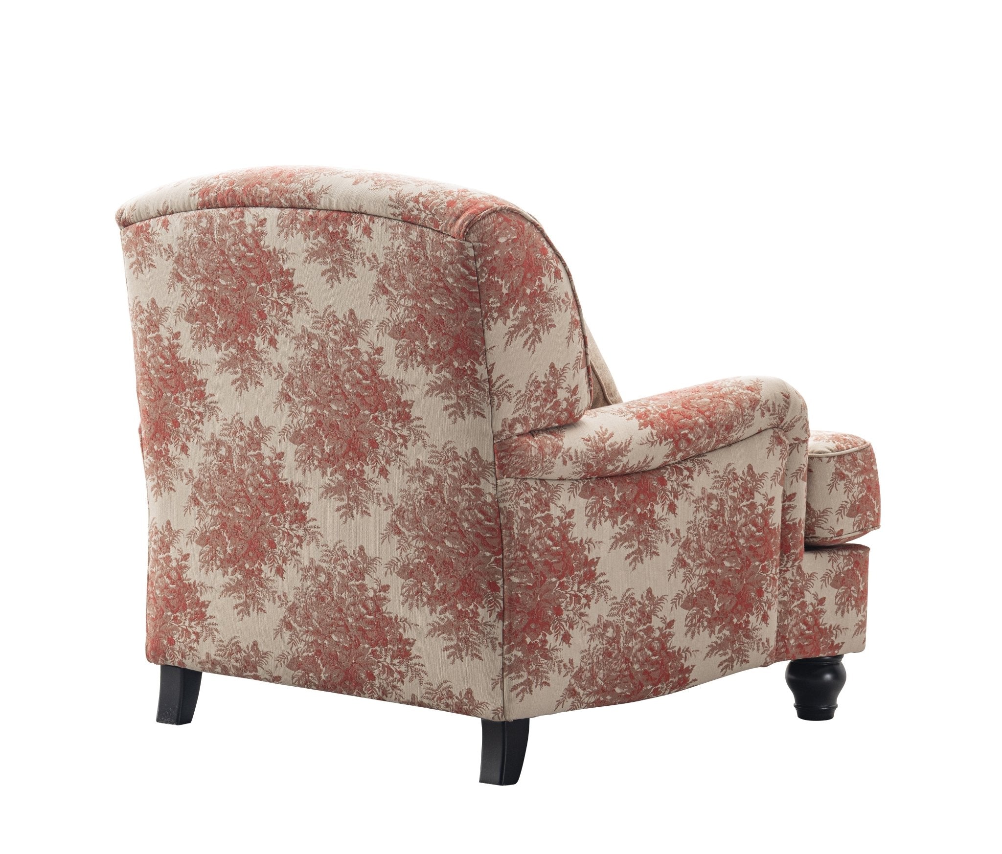Coral Pattern Accent Chair