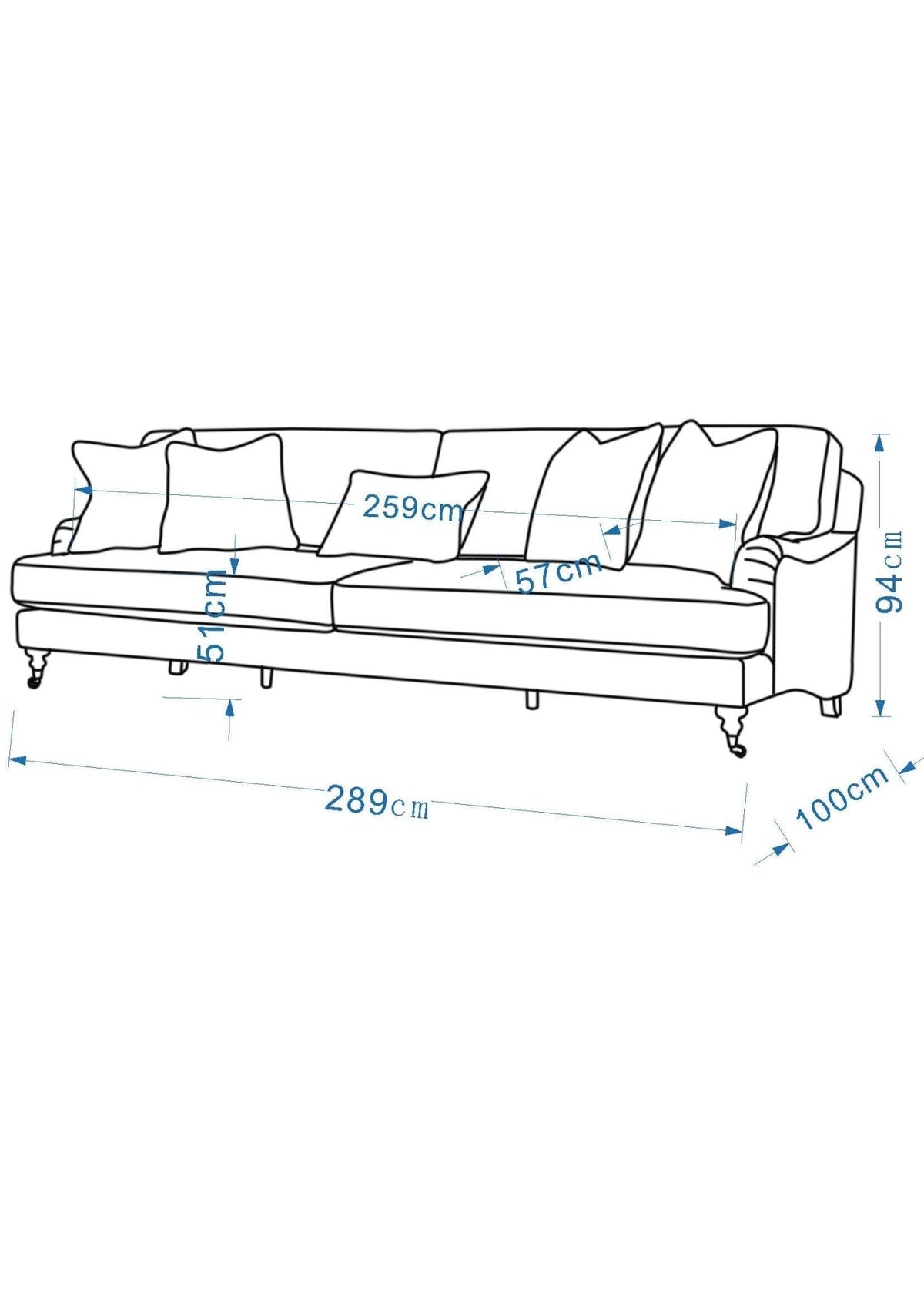 Cottage Calm by نوف العبودي XL Sofa