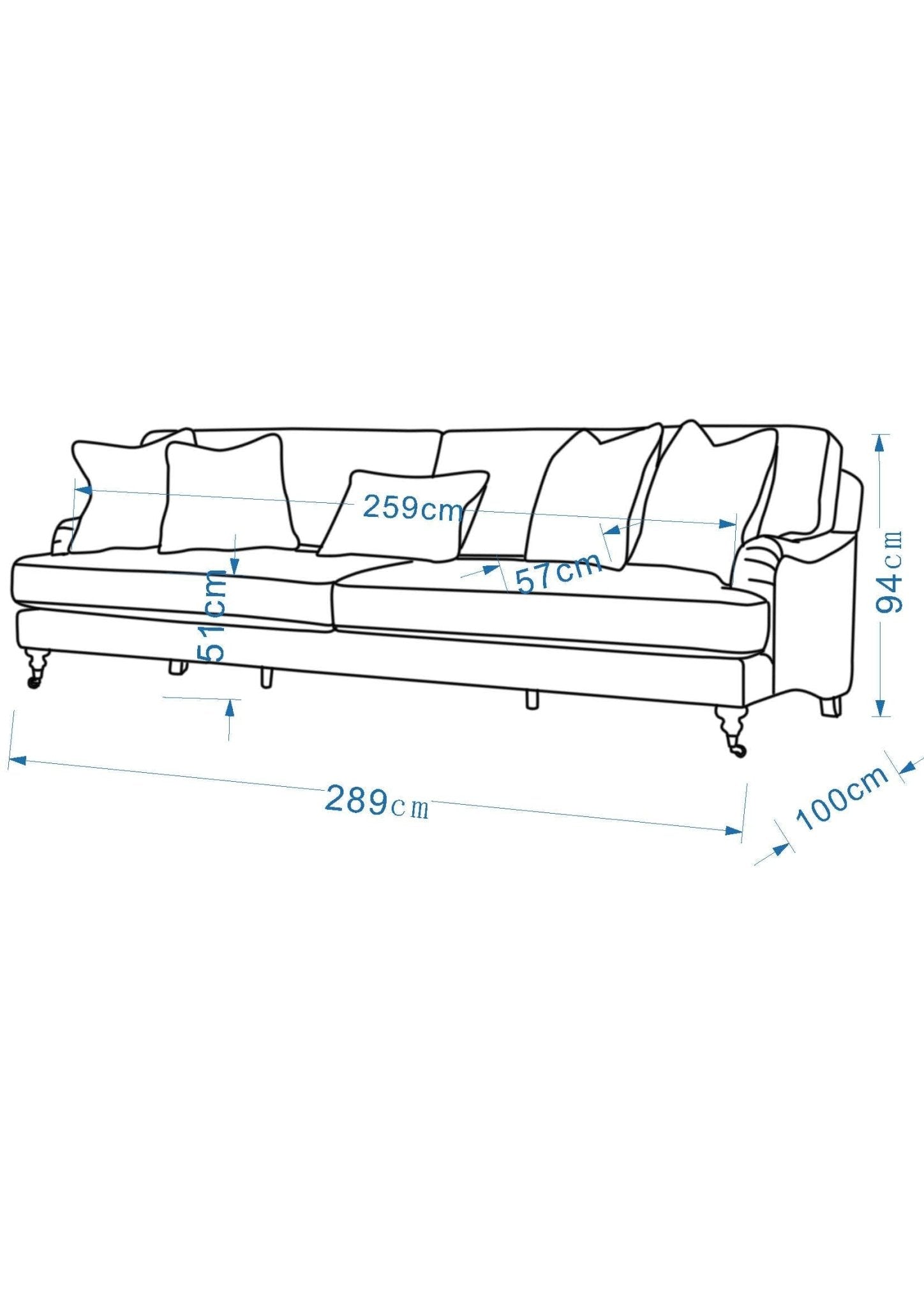 Cottage Calm by Nouf Alaboudi XL Sofa