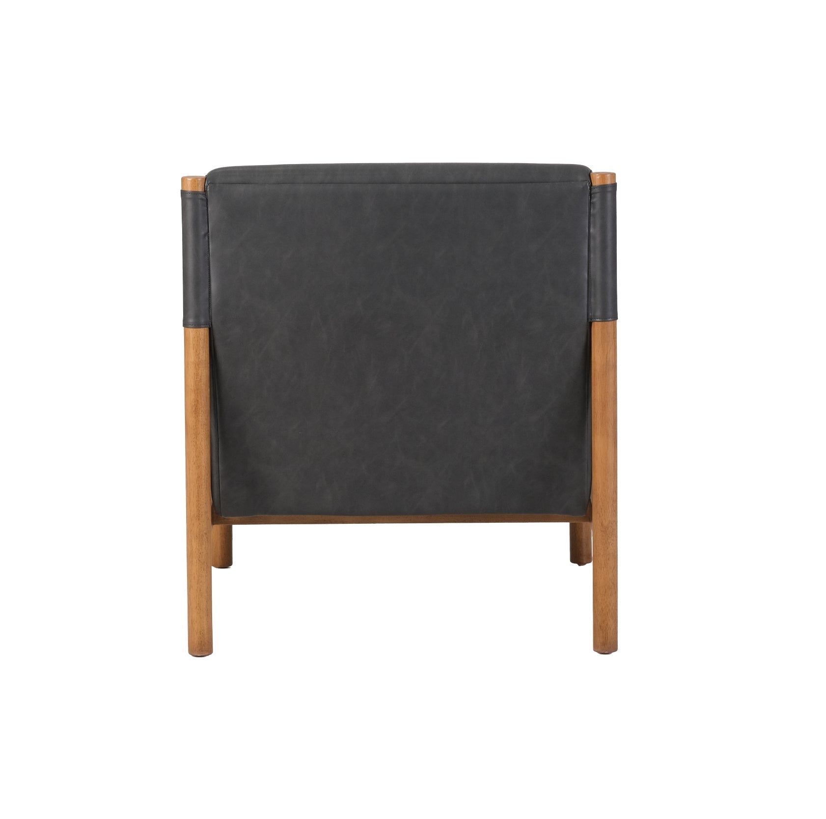 Cove Black Leather Accent Chair