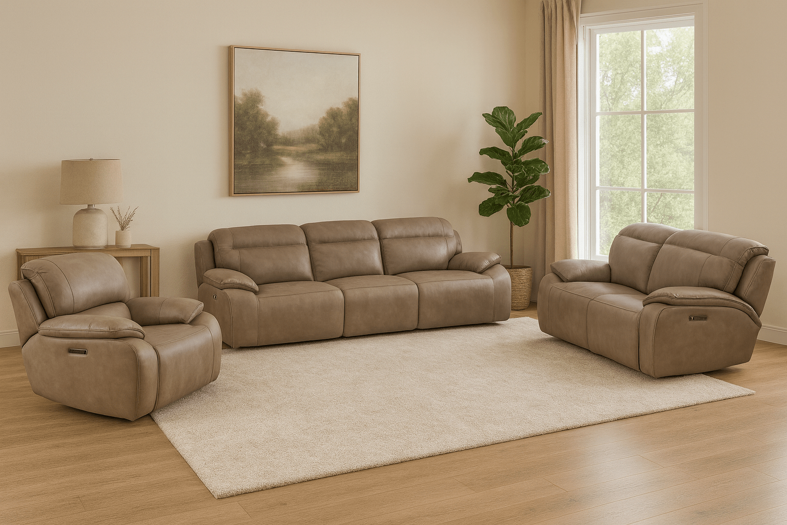 Cushy Brown Power Motion Set