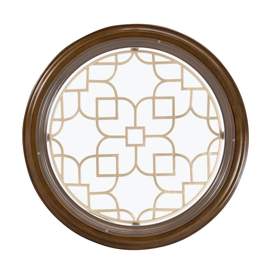 Dar Round Side Brown table