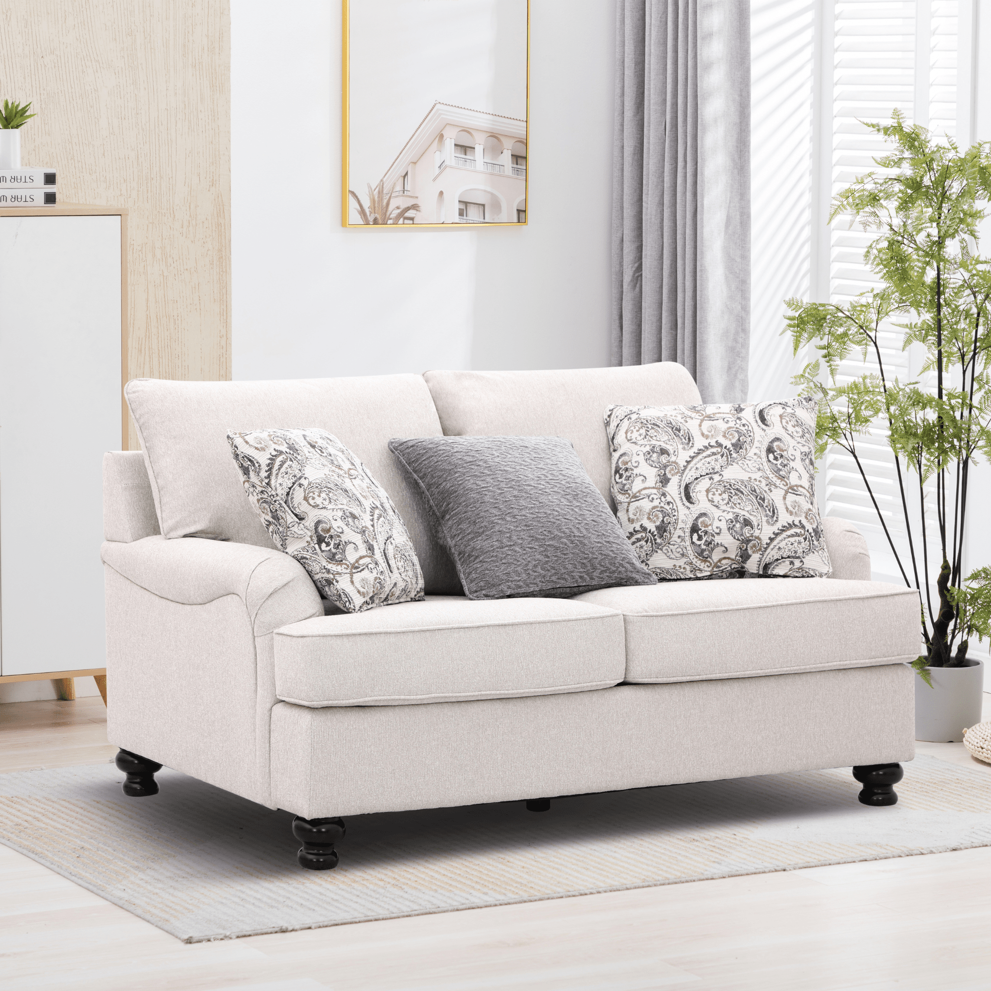 Denise Beige Loveseat