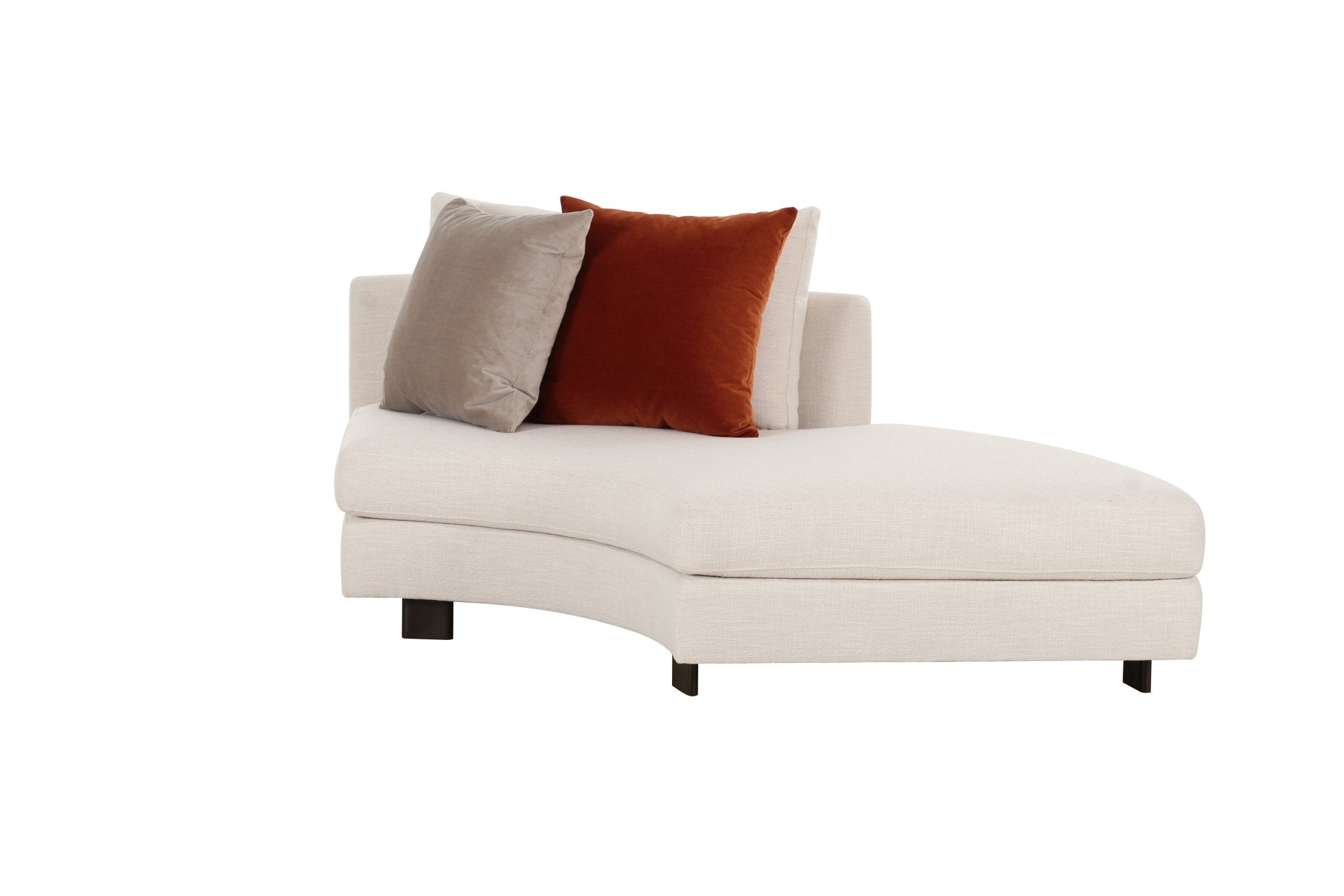 Deniz Brown Left Arm Chaise