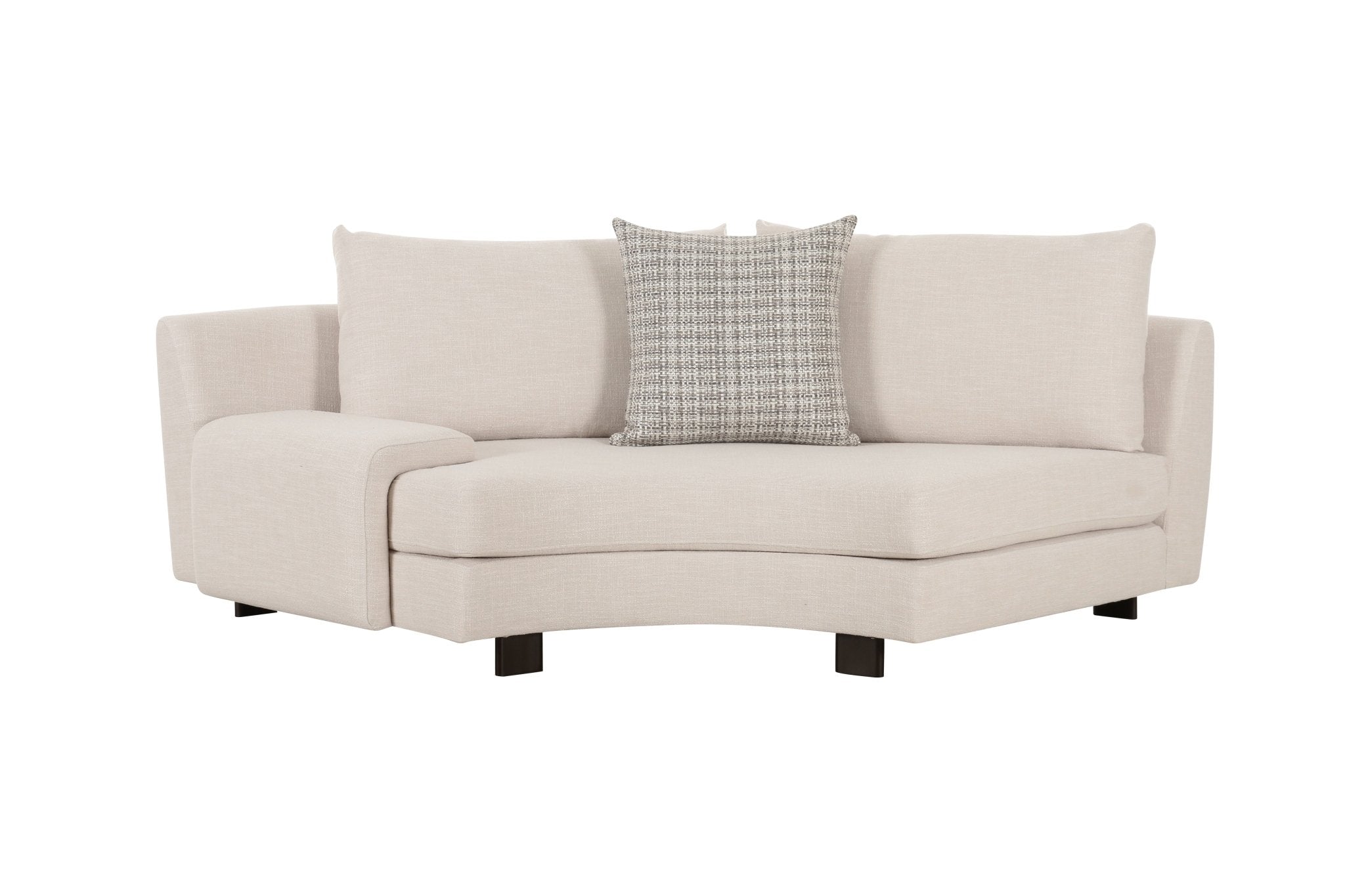 Deniz Brown Left Arm Facing Seater