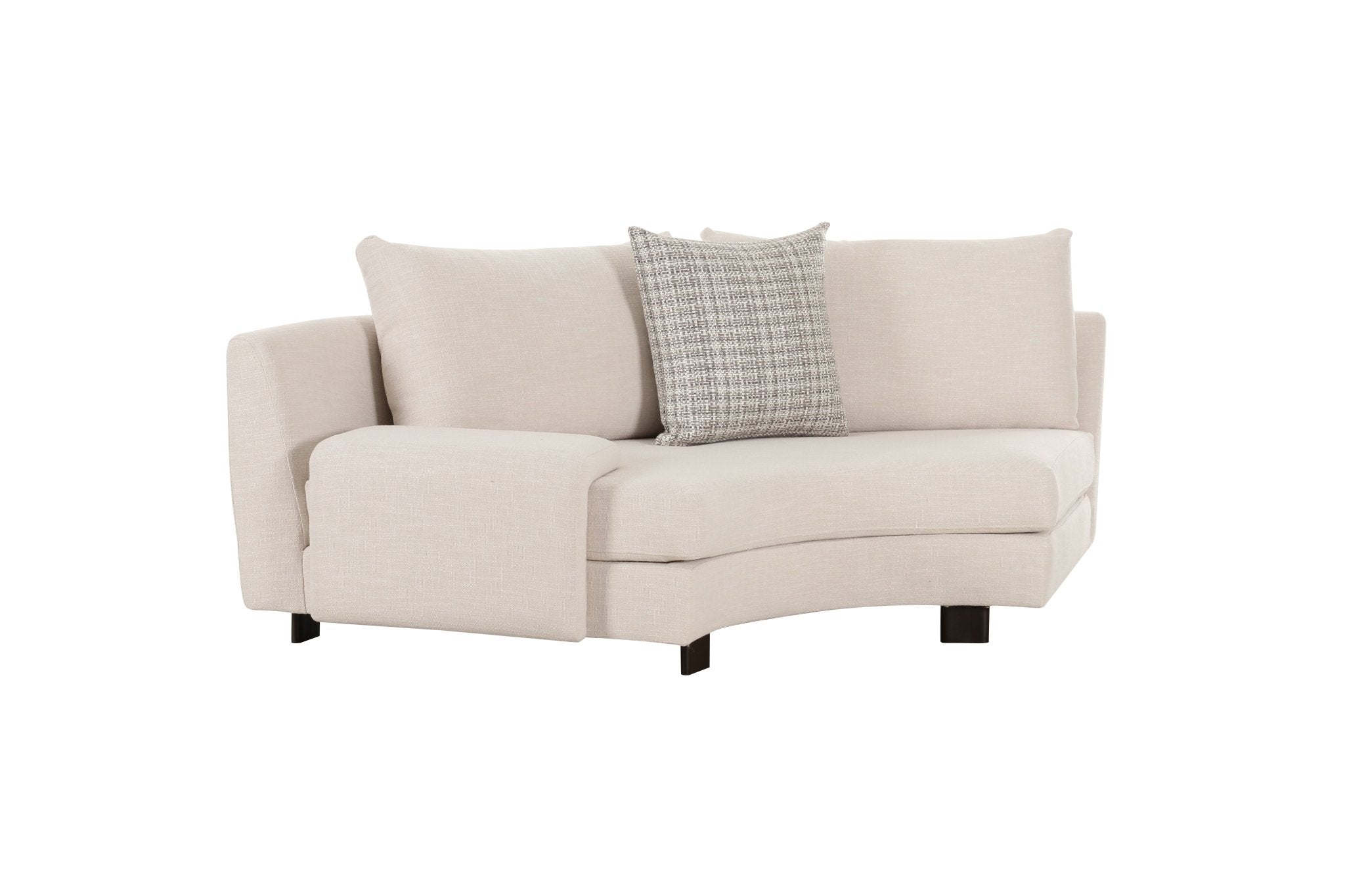 Deniz Brown Left Arm Facing Seater