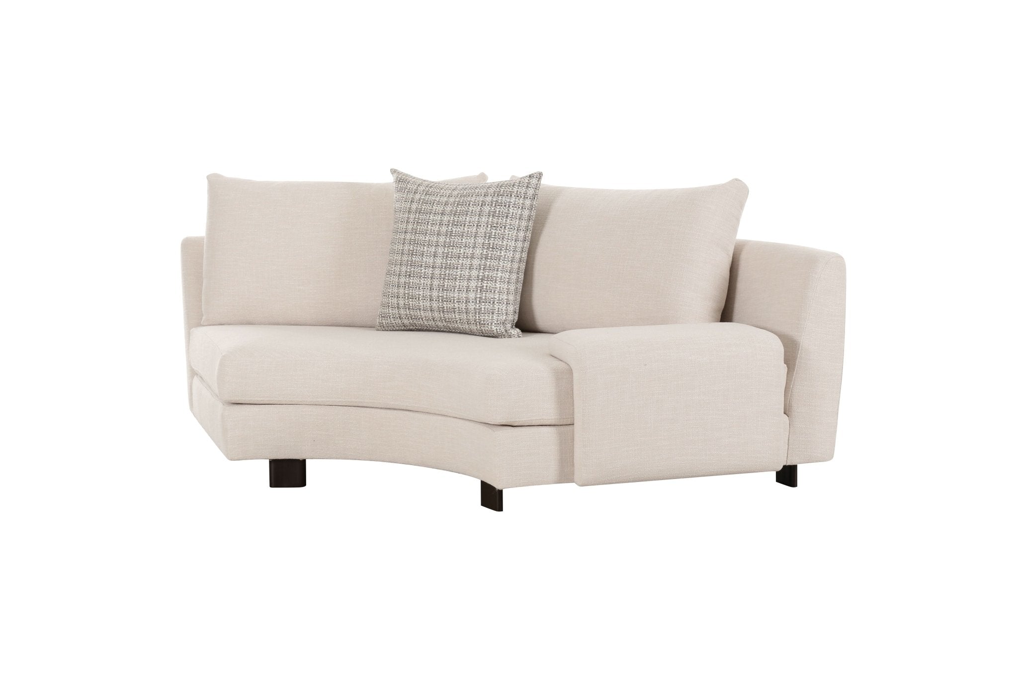 Deniz Brown Right Arm Facing Seater