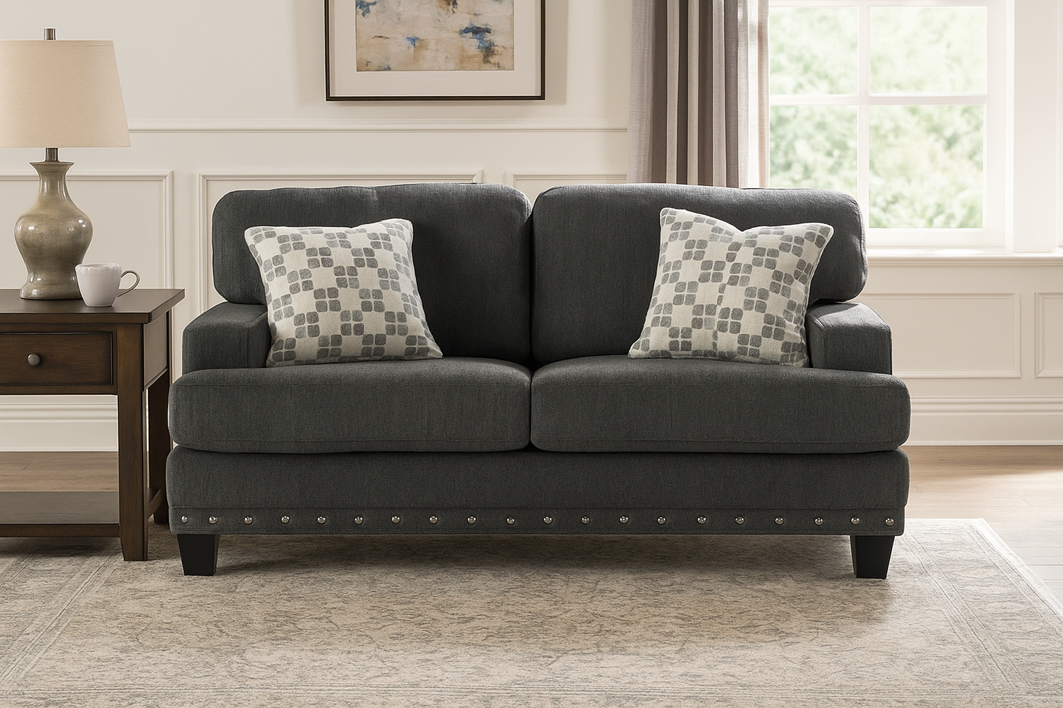 Daxon Grey Loveseat