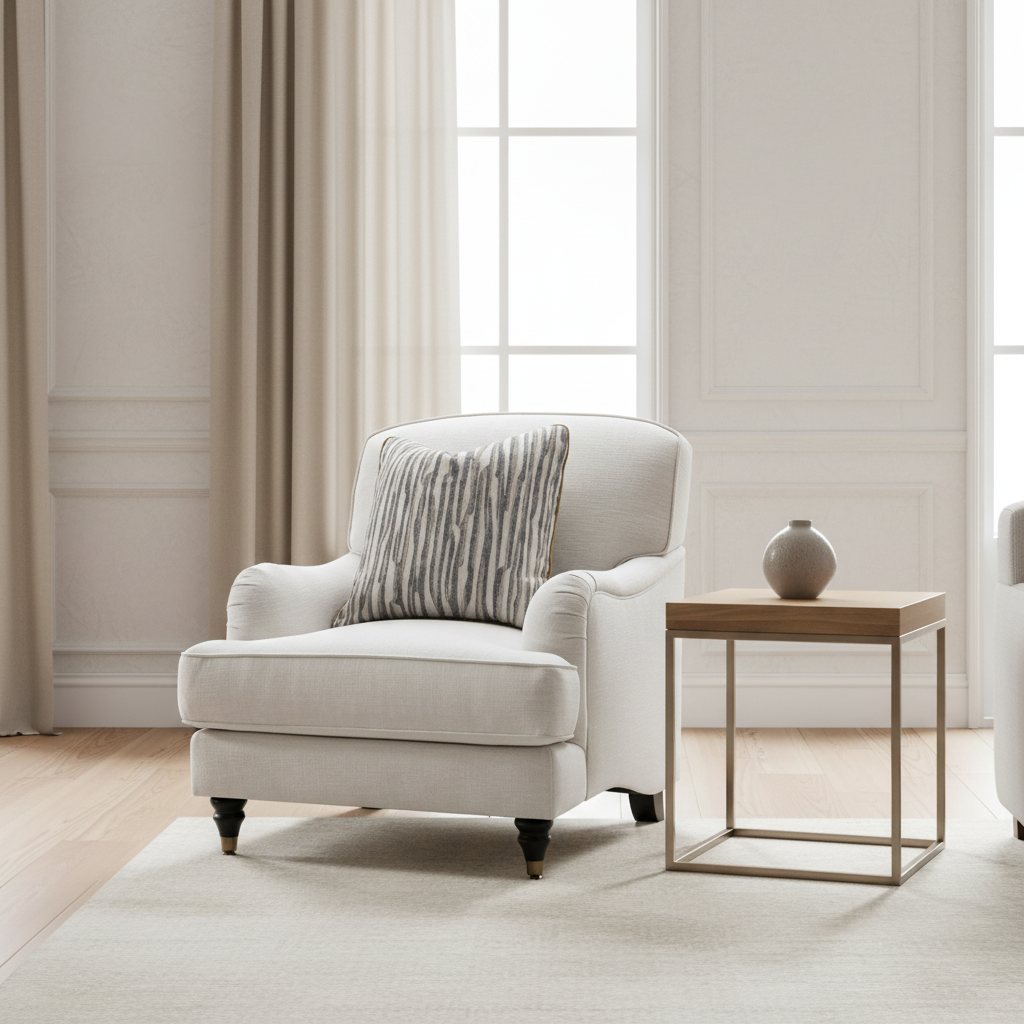 el Amor Cream Accent Chair