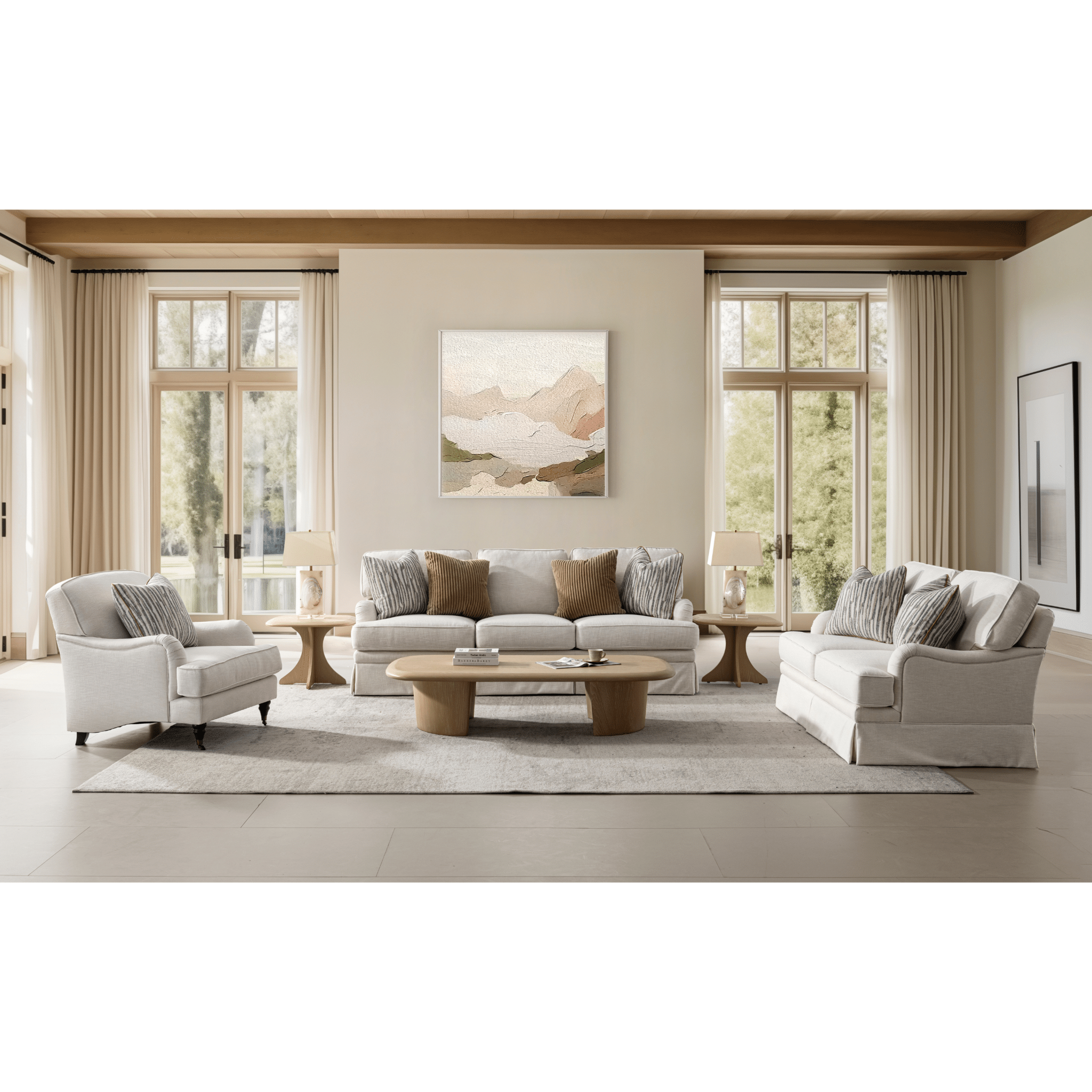 el Amor Cream Accent Chair