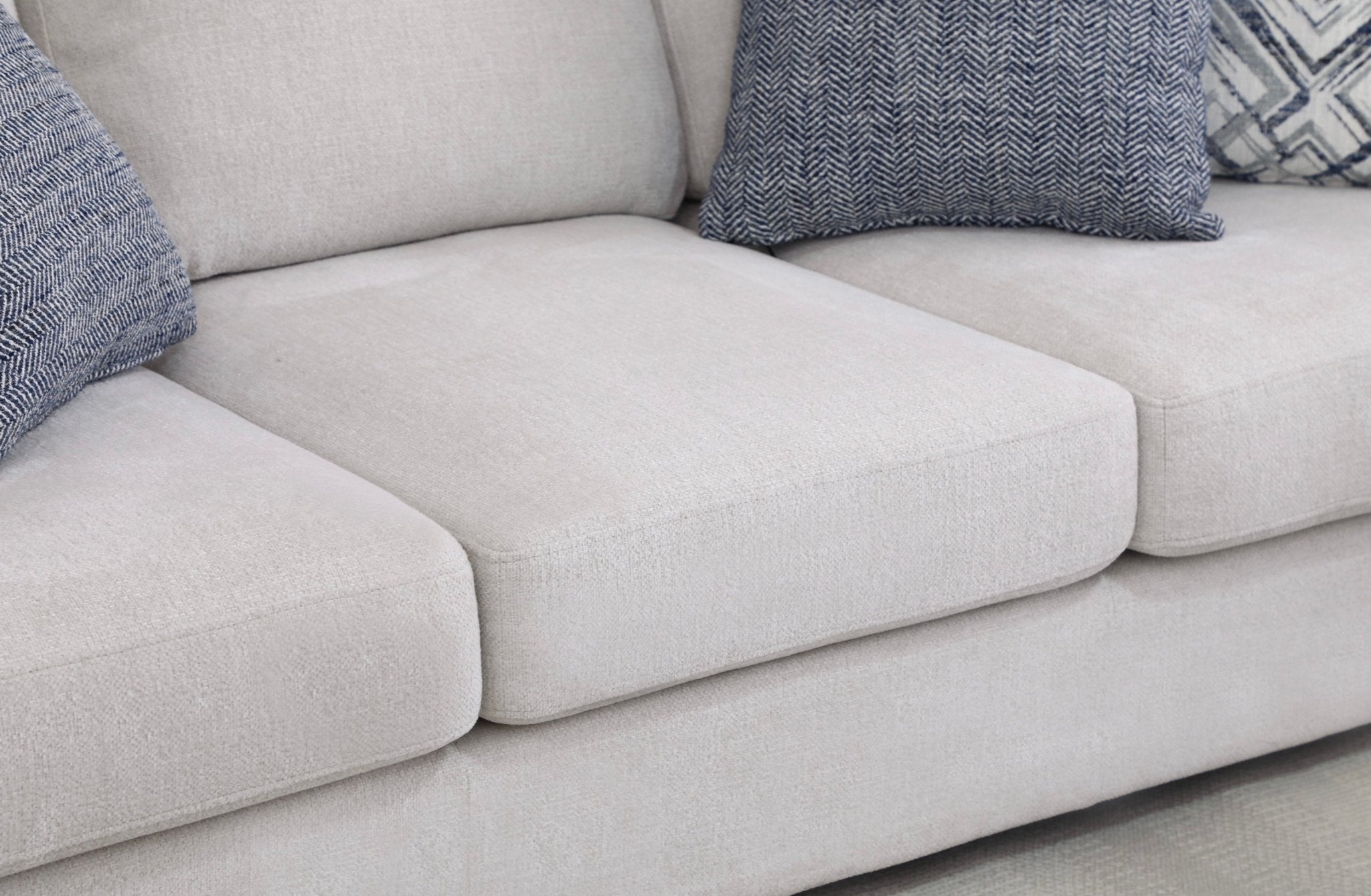 Elegant Off-White Sofa (236cm)