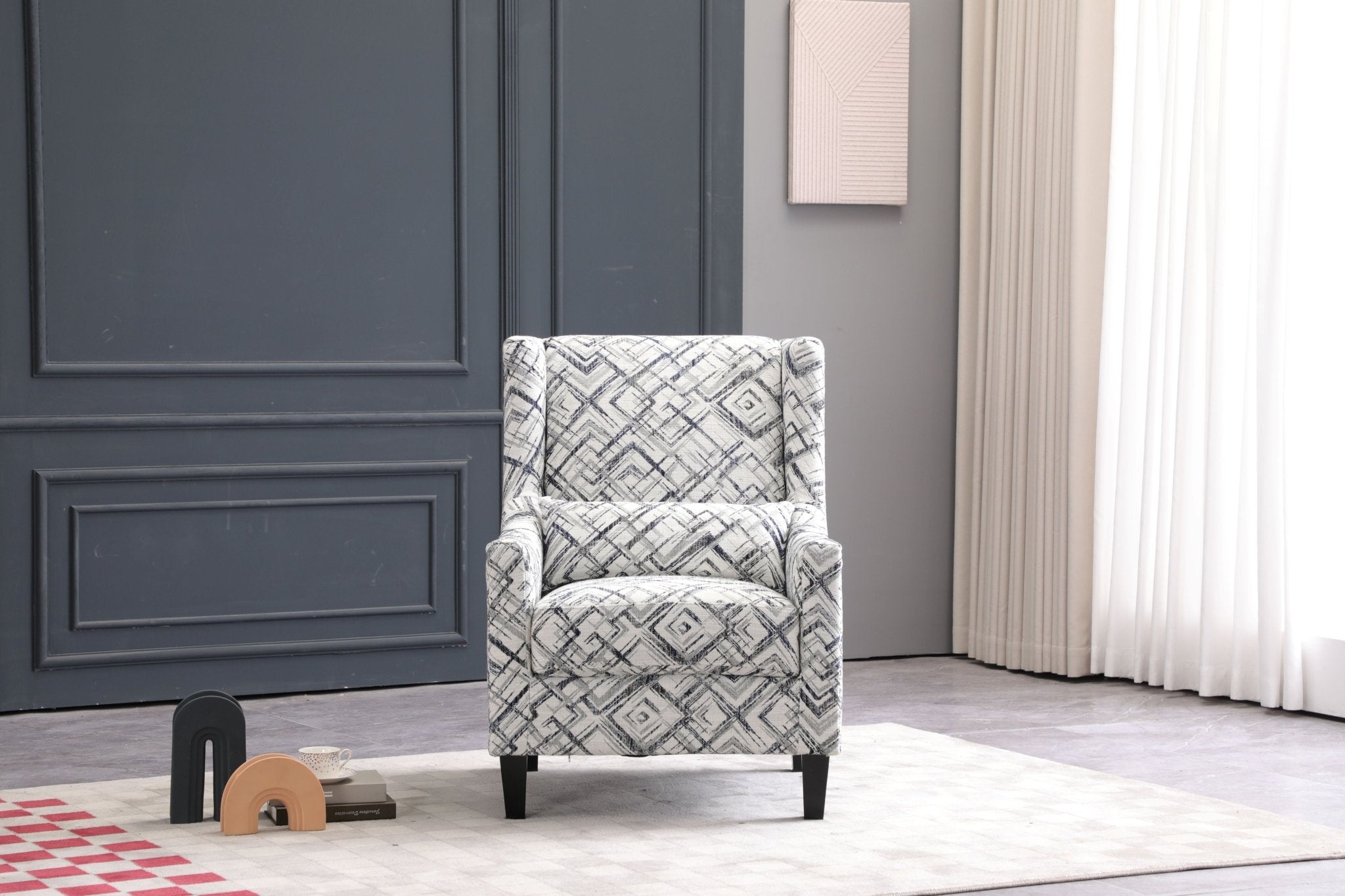 Elegant Printed Accent Chair