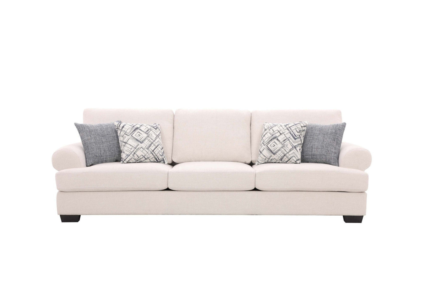 Elegant White XL Sofa