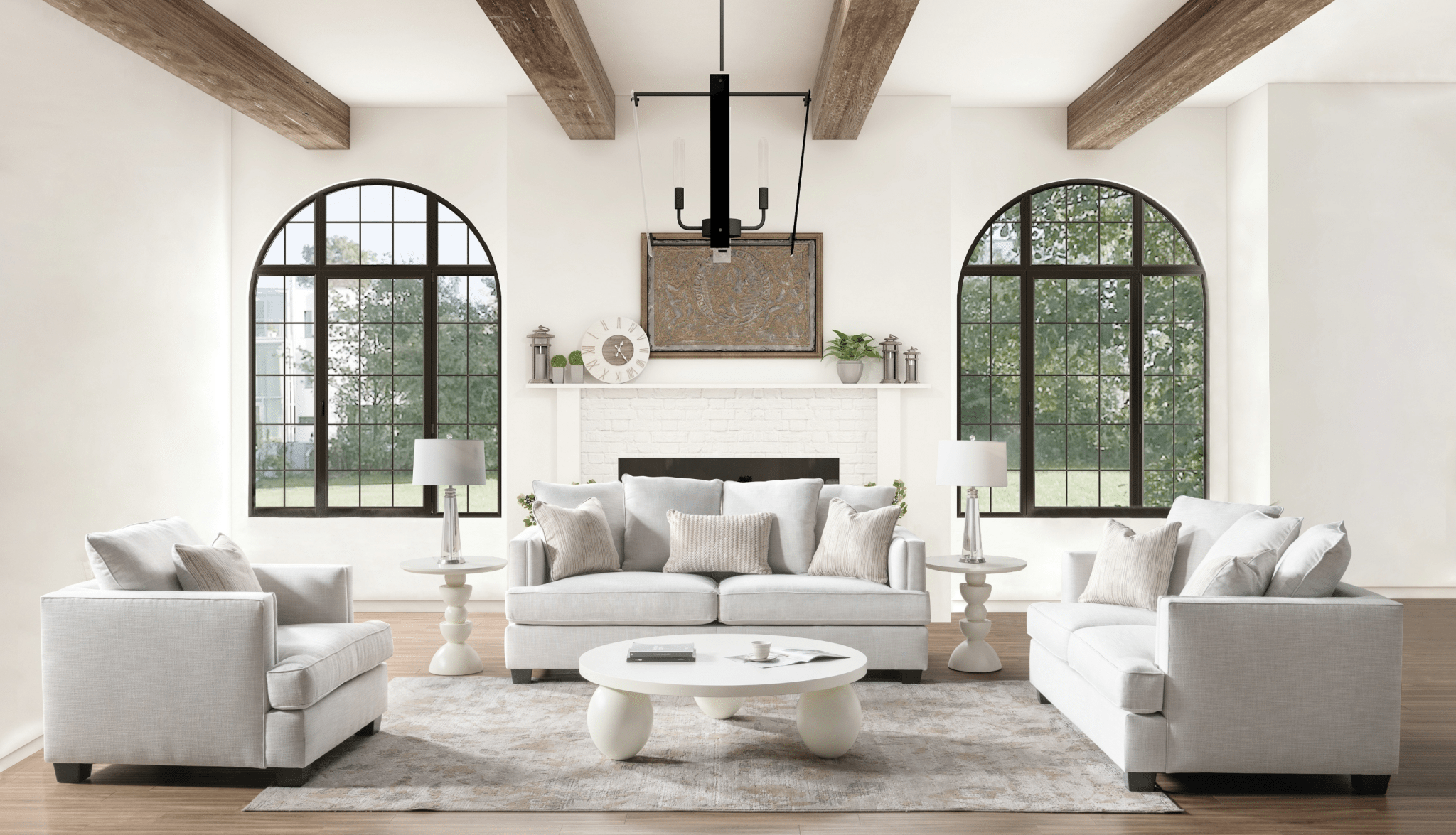 Elena Grey Sofa Set