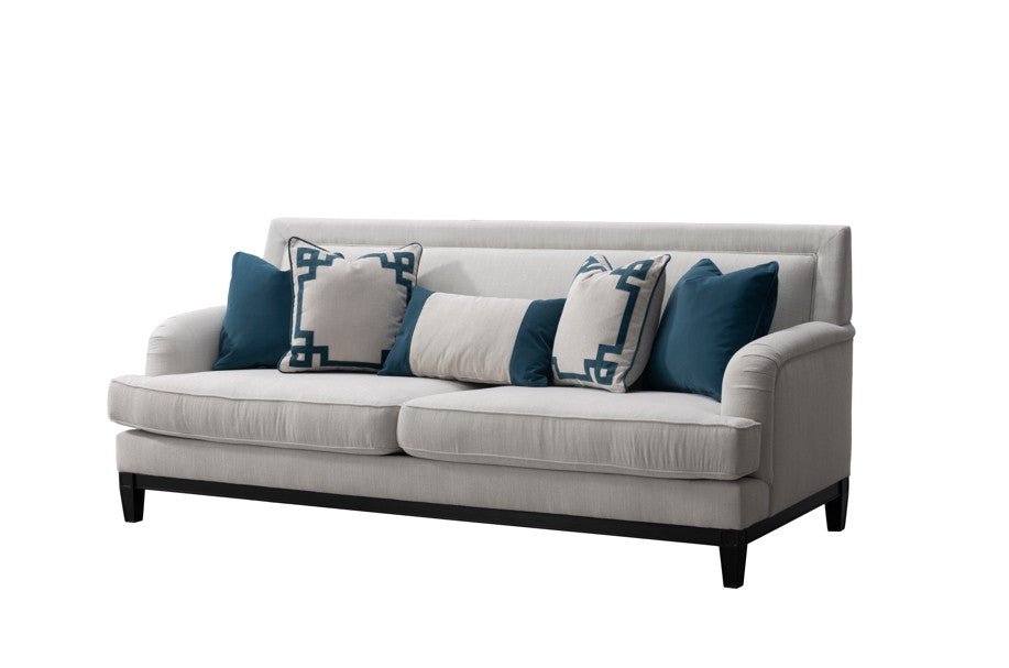 Elevated Greek Off-White Sofa