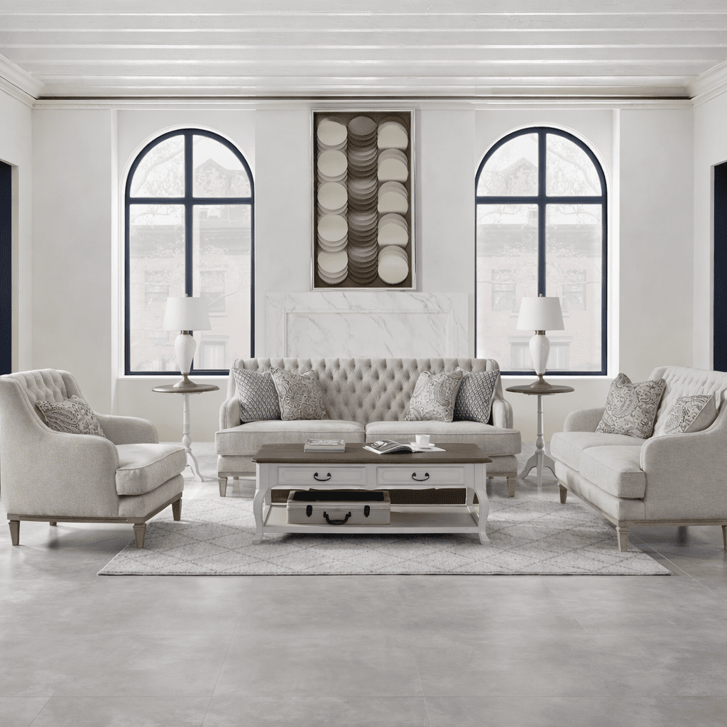 Ella Beige Loveseat (168cm)