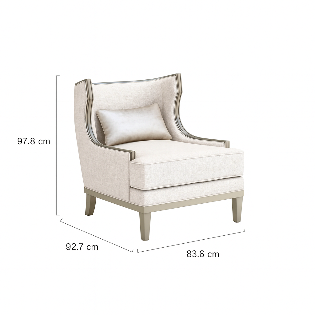 Heritage Beige 1 Seater Chair