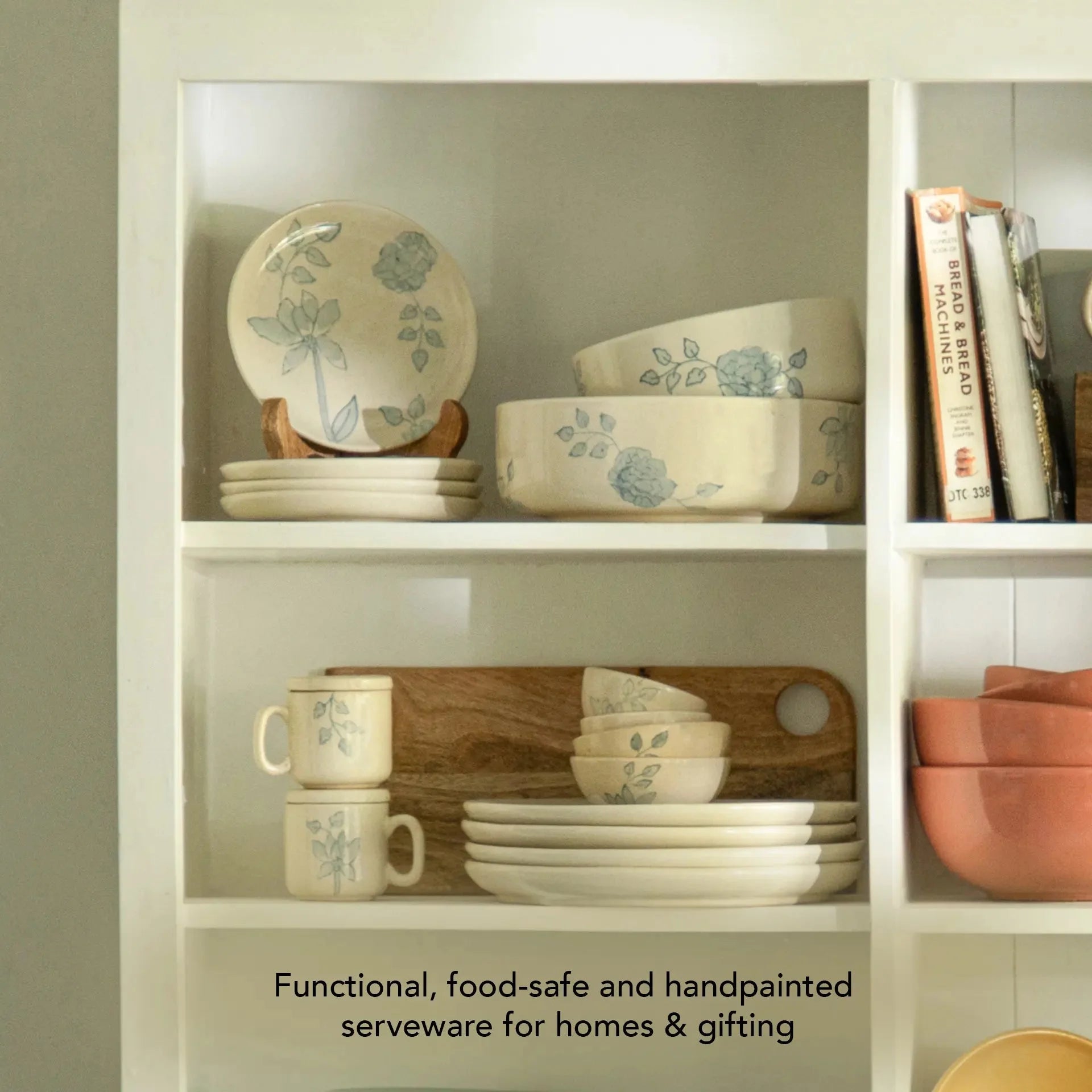 Fiore Ceramic Mug Set of Two with Lid
